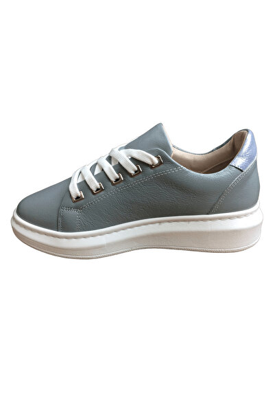 OrtopedikAL 2010 Womenly Style Grey Women's Casual Shoes %100 Genuine Leather