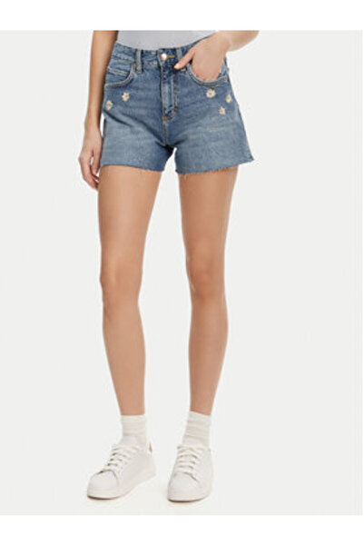 Lee Γυναικείο τζιν σορτς 112363785 Μπλε