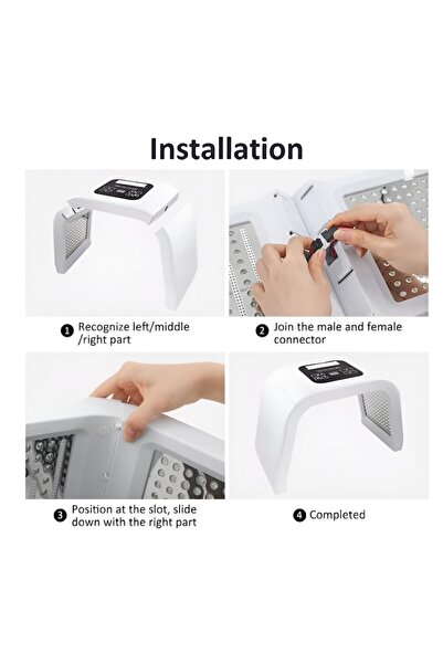 NEO Mască facială pentru fototerapie cu LED-uri în 4 culori, Beauty Device™