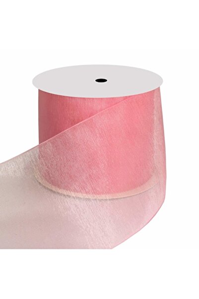 Creativ Deco Plus Panglică de organza, lățime 4 cm, culoare roz, rolă 40 m