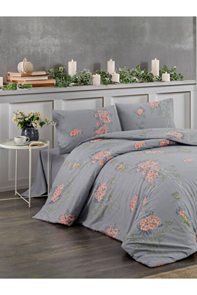 Bikaya Home Set de lenjerie de pat dublu Crystal Ranforce |   100% bumbac |  ...