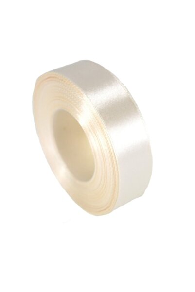 OEM Panglica dublu satinata, latime 20 mm, lungime 20 m, crem