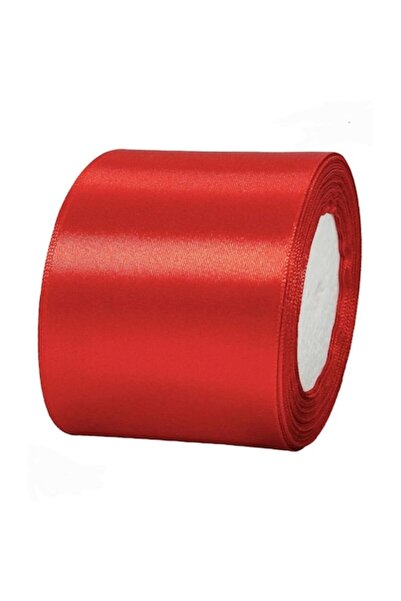 OEM Satin Ribbon, width 7.5 cm, 1 roll 22.9 m, red