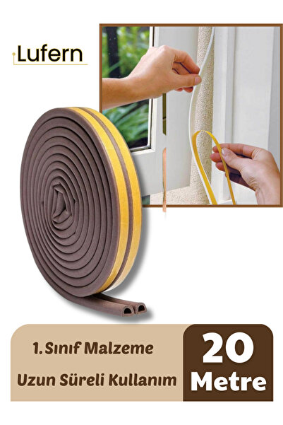 Lufern Kapı Pencere Fitili Soğuk İzolasyon Bandı Kendinden Yapışkanlı Güçlü K...