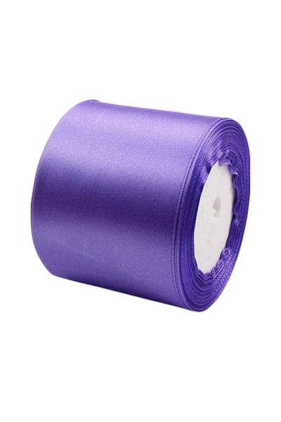 OEM Panglica satinata, latime 7,5 cm, 1 rola 22,9 m, mov inchis