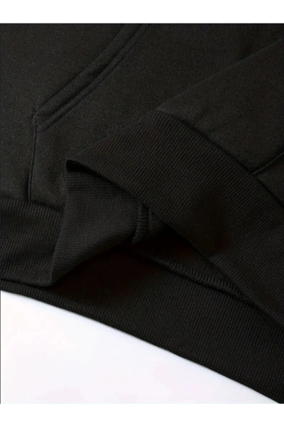 Anetos Φούτερ Demon Slayer 25 Σχέδιο Μαύρο Μπροστινό Πίσω με τύπωμα