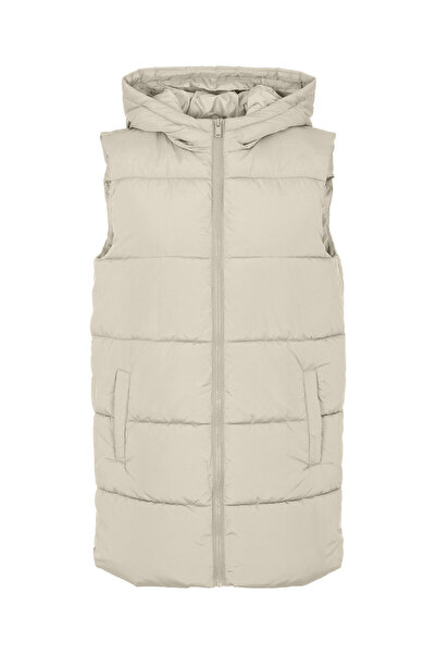 PIECES Γυναικείο Αμάνικο 17115628 Εκρού