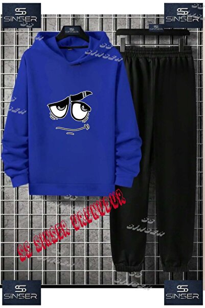 SS SİNSER Παιδικό Unisex Σετ Φόρμας με Κουκούλα και Στάμπα "SURAT GOZLU SYH"