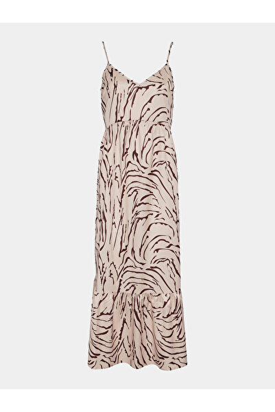 PIECES Γυναικείο Καλοκαιρινό Φόρεμα 17146543 Μπεζ