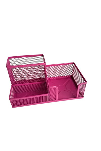Gıpta Metal Table Set 3 Compartment Organizer Pink