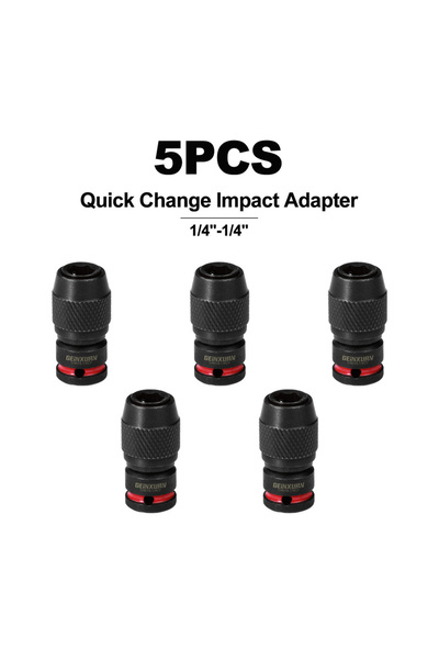 choice2 5 قطع من حوامل رؤوس مفكات الصدمات من جينكسورن، من محرك مربع 1/4 بوصة ...