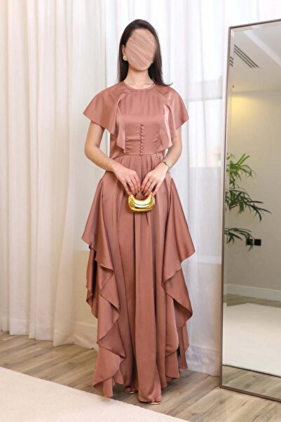 Opera Fashion فستان سهرة حرير ساتان