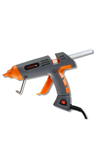 Lawazim موزع غراء ساخن 60 واط مع مفتاح تشغيل وإيقاف LED - تسخين سريع - رمادي
