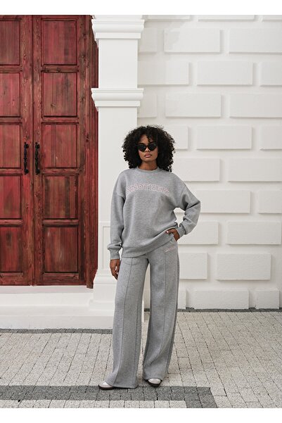 OUZ Cotton 3 Thread Tracksuit Set with'Another' Embroidery
