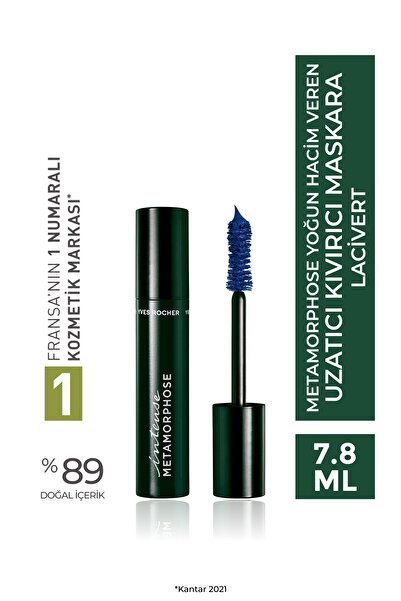 Yves Rocher LACİVERT Yoğun Hacim Veren Uzatıcı Kıvırıcı Metamophose Maskara 7...