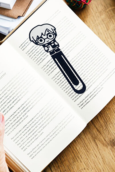 Flipped علامة كتاب هاري بوتر باللونين الأسود والأبيض - تصميم خاص