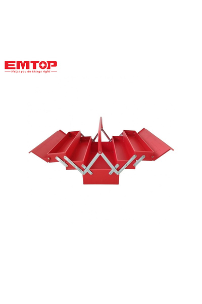 EMTOP 40cm Metal Tool Box - 3 Tiers for Perfect Organization