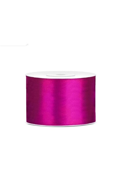 OEM Panglică de satin, lățime 5 cm, 1 rolă 22,9 m fucsia