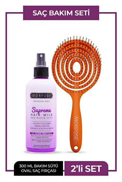 Morfose Supreme saç bakım sütü+oval tarak(Turuncu)