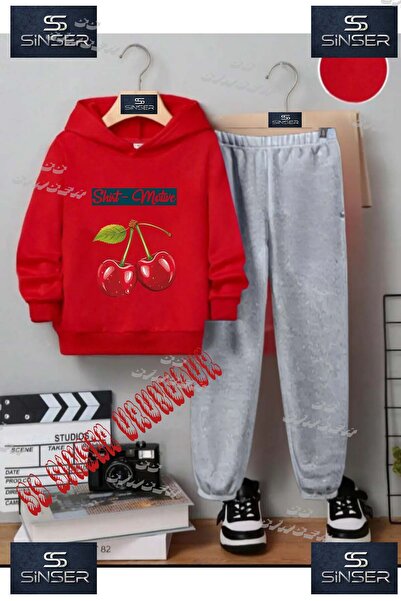 SS SİNSER Set de trening cu hanorac cu imprimeu special pentru copii, unisex,...