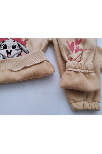 Beray Three-Ply Sharded Combed Cotton Sweatshirt Children's Set