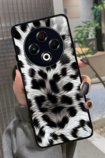 TECNO Spark 30 Uyumlu Leopar Tasarımlı Glossy Premium Kılıf