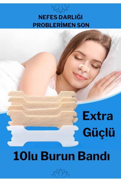 Lotravia Extra Güçlü 10lu Burun Bandı (Horlama ve Burun Tıkanıklığı için)