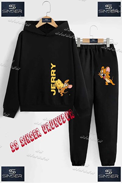 SS SİNSER Set de trening cu hanorac cu imprimeu special pentru copii, unisex,...