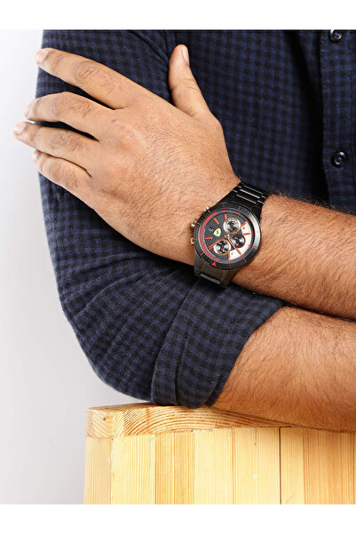 Scuderia Ferrari Analog Black Dial Men's Watch - 830305
