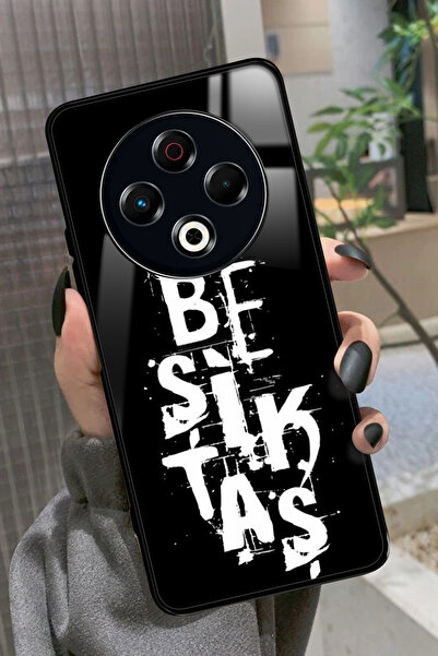 TECNO Spark 30 Uyumlu Beşiktaş Yazılı Glossy Premium Kılıf