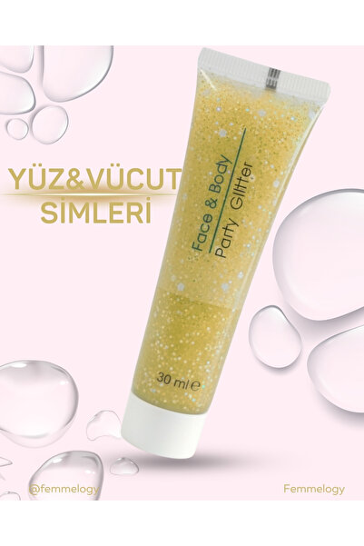 Femmelogy Işıltılı Vücut Sim Jel – Kalıcı Parıltı & Günlük Kullanım 30 ml