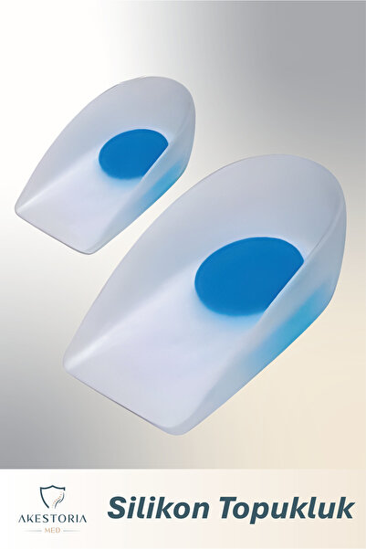 Akestoria Med Unisex Silikon Jel Topukluk – Ayak Ağrısı Önleyici - Topuk Dike...