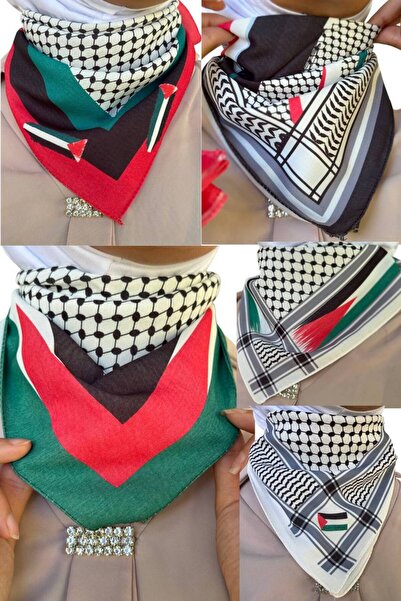 ALDAYER 5 Eșarfe cu tematică Palestina 50x50