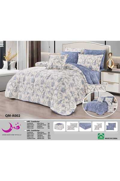 Moon لحاف قطن 100% مشجر 8 قطع