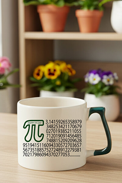qoeuyl boutique Pi Number Printed Math Teacher Gift for Student Lightweight Ceramic Mug Cup