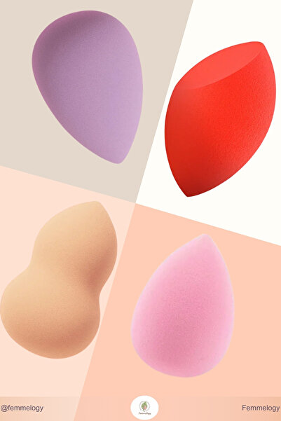 Femmelogy Ultra Yumuşak Makyaj Süngeri – Profesyonel Fondöten, Kapatıcı ve Al...