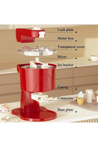 Generic Mini Automatic Fruit Soft Serve Ice Cream Machine DIY Healthy Frozen Dessert Maker for Kitchen