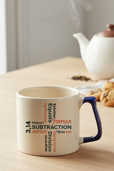 qoeuyl boutique Math Formulas Operations Printed Lightweight Ceramic Mug Cup ...