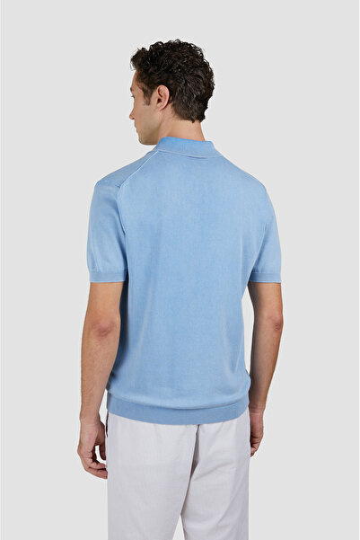 PAUL&SHARK MEN'S KNITTED POLOSHIRT C.WCOTTON