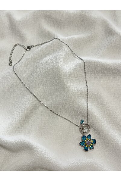 Çelik Lucky Store İdyllia Çiçek Kolye