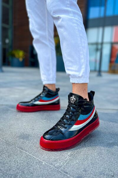 Zapatos حذاء رياضي كاجوال للرجال من CH973 ماجستي برباط من الجلد اللامع RKT - ...