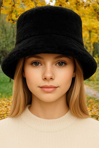 Mood Agenda قبعة دلو نسائية قابلة للتعديل مصنوعة من القطيفة