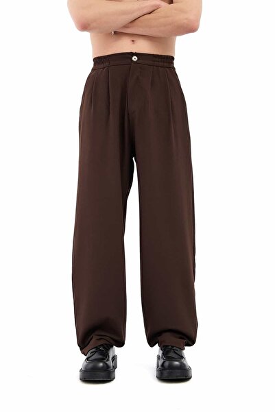 hitup Baggy Fit Gabardine Fabric Trousers