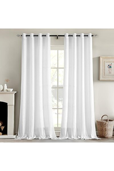 MEEDEN Set 2 Bucati Draperie, 140 X 245 Cm, Alb - CN