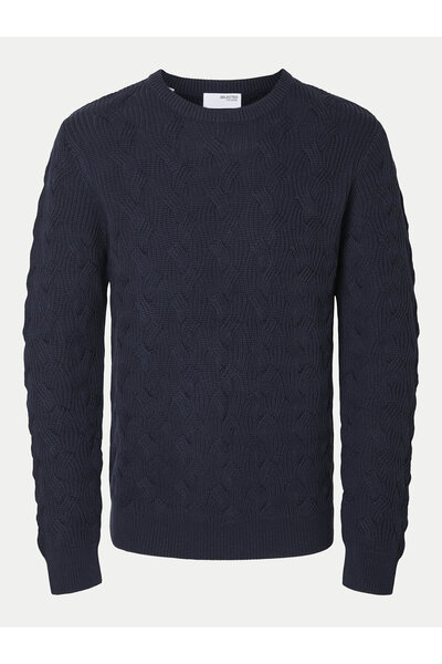 Selected Homme Ανδρικό Πουλόβερ 16094503 Μπλε σκούρο