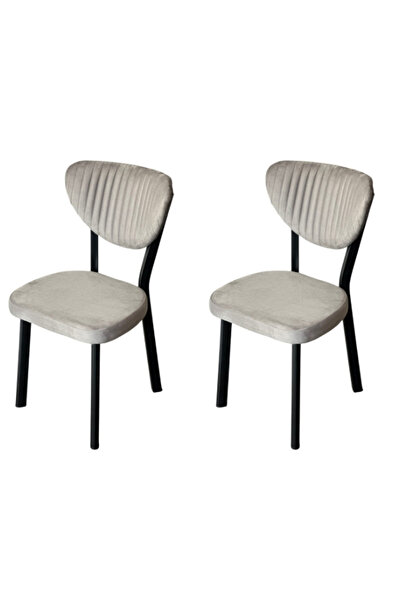 Desire Mar Chair 2 Pieces Set, Cafe, Restaurant, Kitchen, Living Room, Metal, Babyface Textile