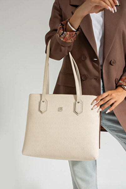 JP POLO Women's Original Just Polo New Season Embossed Printed Large Size Stylish Handbag Tote Bag