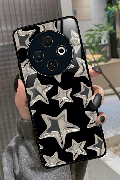 TECNO Spark 30C Uyumlu Yıldız Tasarımlı Glossy Premium Kılıf