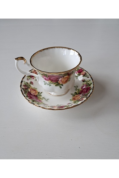 Royal Albert Old Country Roses Bone China England Antika Çay Fincanı 2 Parça 160 ml