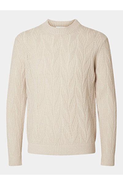 Selected Homme Ανδρικό Πουλόβερ 16086686 Μπεζ